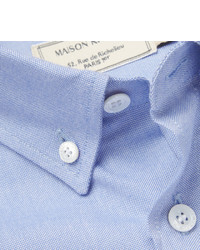 MAISON KITSUNÉ Maison Kitsun Slim Fit Button Down Collar Cotton Oxford Shirt