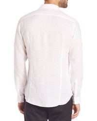 Michael Kors Michl Kors Tailor Fit Linen Button Down Shirt