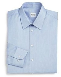 Armani Collezioni Modern Fit Solid Cotton Dress Shirt