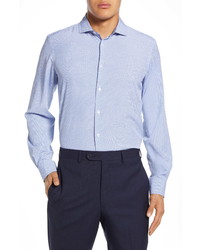 Report Collection Modern Fit Stretch Geometric Dress Shirt