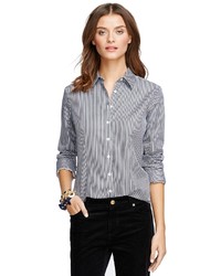 Brooks Brothers Non Iron Fitted Stripe Dress Shirt