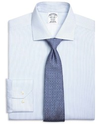 Brooks Brothers Non Iron Madison Fit Textured Pinstripe Dress Shirt