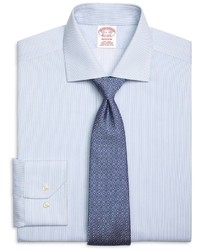 Brooks Brothers Non Iron Madison Fit Textured Pinstripe Dress Shirt