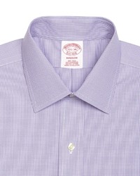 Brooks Brothers Non Iron Traditional Fit Houndstooth Dress Shirt