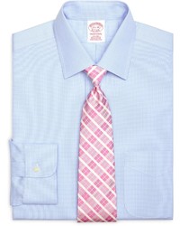 Brooks Brothers Non Iron Traditional Fit Houndstooth Dress Shirt