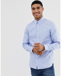 Fred Perry Oxford Shirt In Light Blue