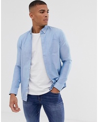 Burton Menswear Oxford Shirt In Light Blue