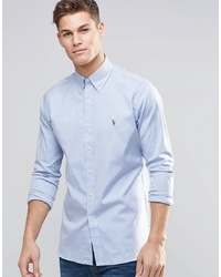 Polo Ralph Lauren Oxford Shirt In Regular Fit Blue