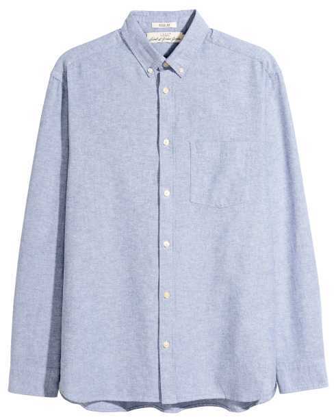 H&M Oxford Shirt Regular Fit, $29 | H & M | Lookastic