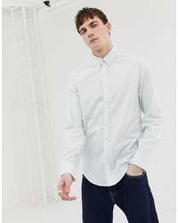 Original Penguin Oxford Shirt With Collar In Pastel Blue