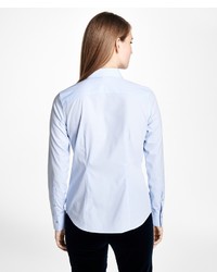 Brooks Brothers Petite Tailored Fit Stretch Cotton Poplin Dress Shirt
