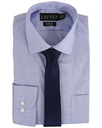 Lauren Ralph Lauren Pinpoint Spread Collar Classic Button Down Shirt Long Sleeve Button Up