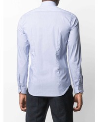 Manuel Ritz Pinstripe Cotton Blend Dress Shirt