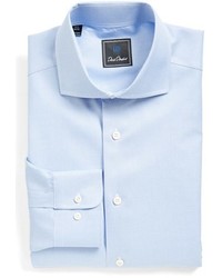 David Donahue Regular Fit Micro Texture Dress Shirt