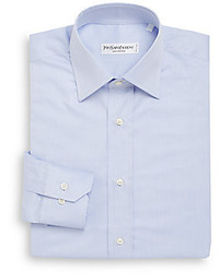 Saint Laurent Regular Fit Point Collar Cotton Dress Shirt Gift Box