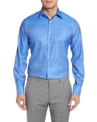 Ike Behar Regular Fit Solid Dress Shirt