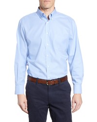 Nordstrom Shop Smartcare Traditional Fit Pinpoint Dress Shirt In Blue Hydrangea At