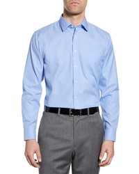 Nordstrom Shop Smartcare Trim Fit Solid Dress Shirt In Blue Hydrangea At