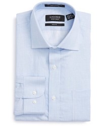 Nordstrom Shop Trim Fit Solid Linen Cotton Dress Shirt