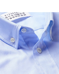 Maison Margiela Slim Fit Button Down Collar Cotton Oxford Shirt
