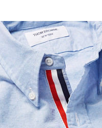 Thom Browne Slim Fit Button Down Collar Cotton Oxford Shirt