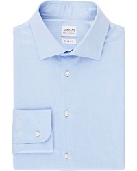 Armani Collezioni Slim Fit Dress Shirt Blue Size 155