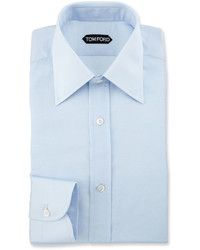 Tom Ford Slim Fit Textured Dress Shirt Light Blue