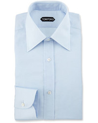Tom Ford Slim Fit Textured Dress Shirt Light Blue
