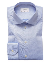 Eton Slim Fit Twill Dress Shirt