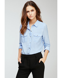 Forever 21 Snap Buttoned Western Shirt