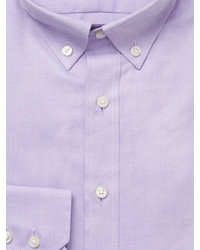 Thomas Pink Solid Button Down Dress Shirt