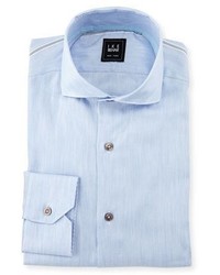 Ike Behar Solid Dress Shirt Blue
