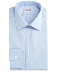 Charvet Solid Poplin Dress Shirt Light Blue