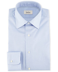Neiman Marcus Solid Woven Dress Shirt