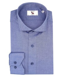 Lorenzo Uomo Stretch Cotton Dress Shirt In French Blue At Nordstrom