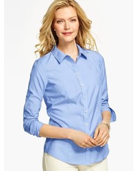 Talbots The Perfect Long Sleeve Shirt End On End