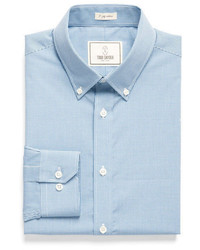 Todd Snyder White Label Button Down Dress Shirt In Light Blue Gingham