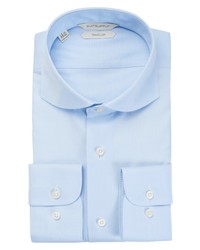 Suitsupply Traveler Slim Fit Blue Button Up Dress Shirt
