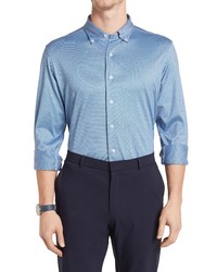 David Donahue Trim Fit Solid Dress Shirt