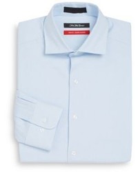 Saks Fifth Avenue Trim Fit Solid Stretch Cotton Dress Shirt