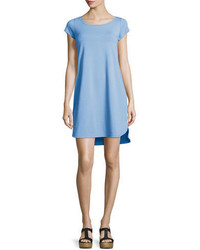 Eileen Fisher Cap Sleeve Organic Cotton Jersey Dress