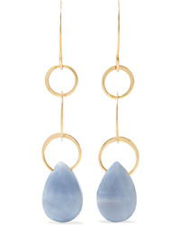 Melissa Joy Manning 14 Karat Gold Opal Earrings