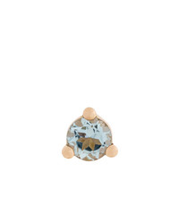 Delfina Delettrez 18kt Gold Dots Solitaire Aquamarine And Pearl Earring