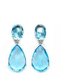 Bounkit Blue Quartz Drop Earrings