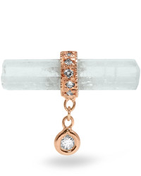 Jacquie Aiche Diamond Aquamarine Rose Gold Earring