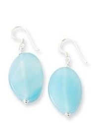 goldia Sterling Silver Blue Agate Earrings