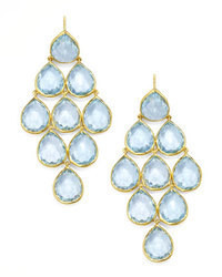 Ippolita Rock Candy Blue Topaz Cascade Earrings