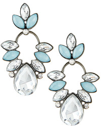Lydell NYC Marquis Crystal Drop Earrings Light Blue
