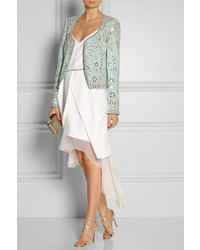 Emilio Pucci Embellished Wool And Silk Blend Blazer