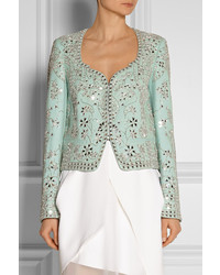 Emilio Pucci Embellished Wool And Silk Blend Blazer